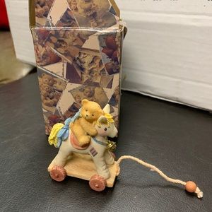 Bear on Horse Mini Figurine